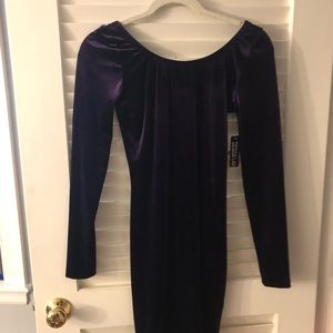 NWT DesignLab Velvet Bodycon Dress